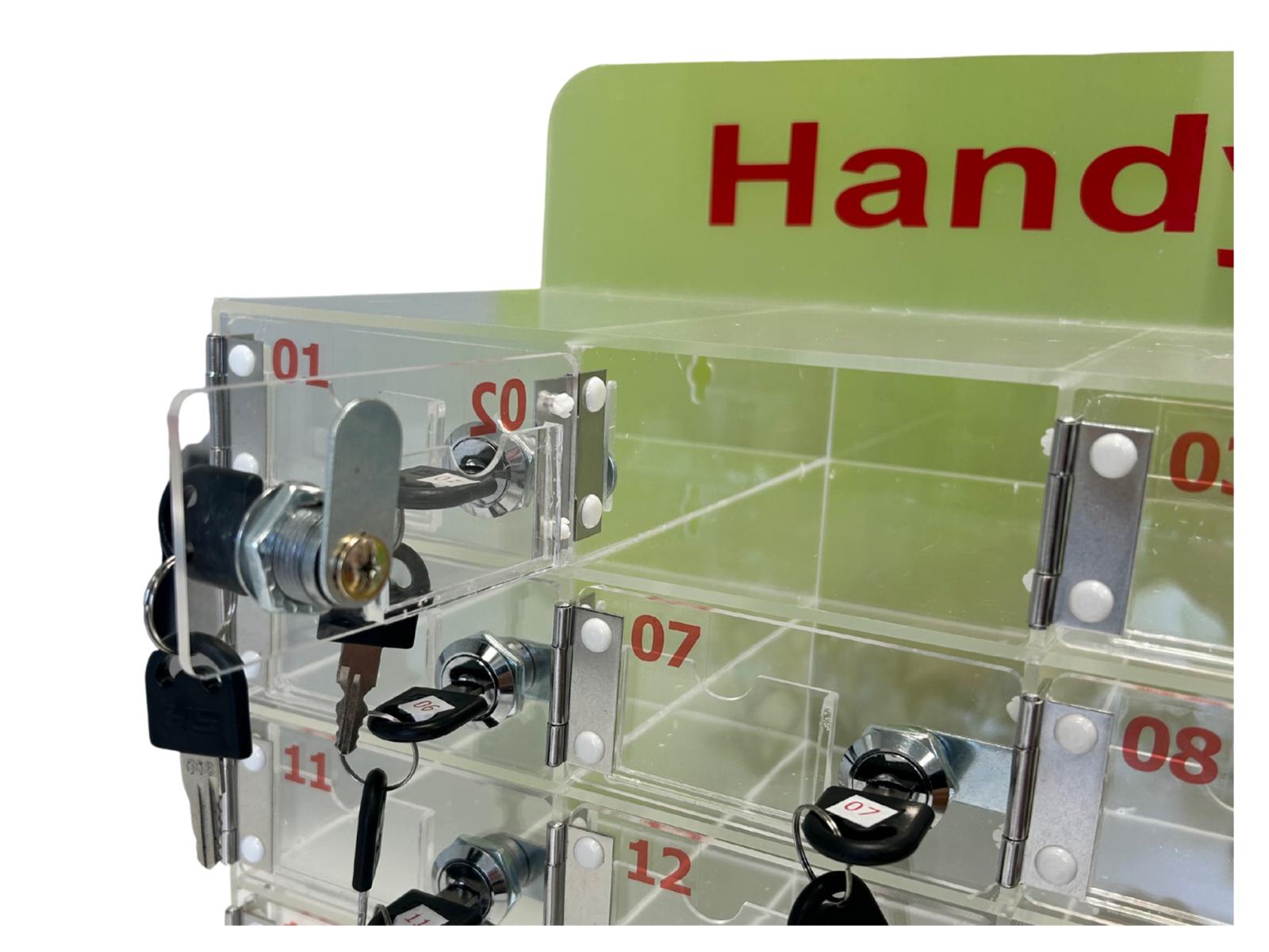 Handybox aus Acryl mit 30 Fächern