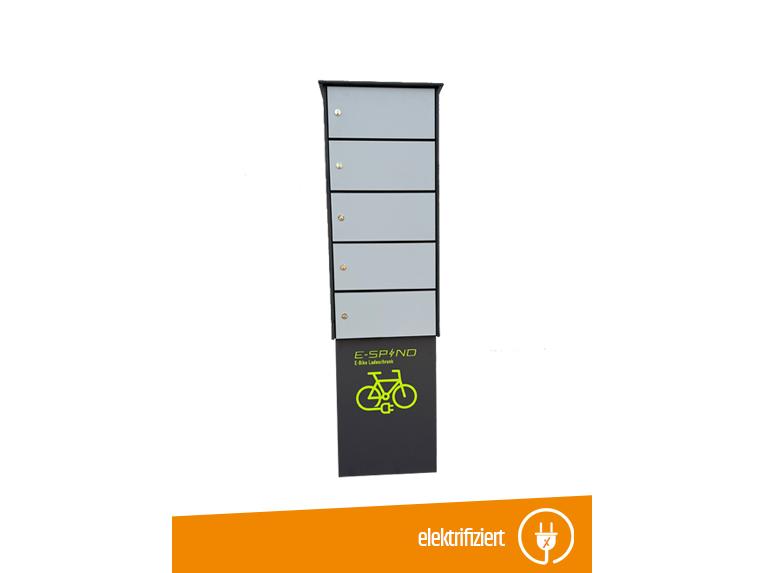 E-Bike Ladestation / Ladeschrank - 5 Ladeeinheiten