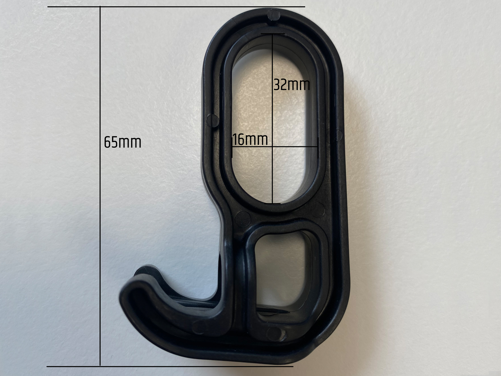 Doppel Schiebehaken für Garderobenstange - 10er SET