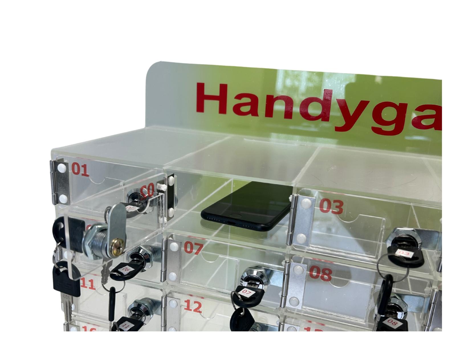 Handybox aus Acryl mit 30 Fächern