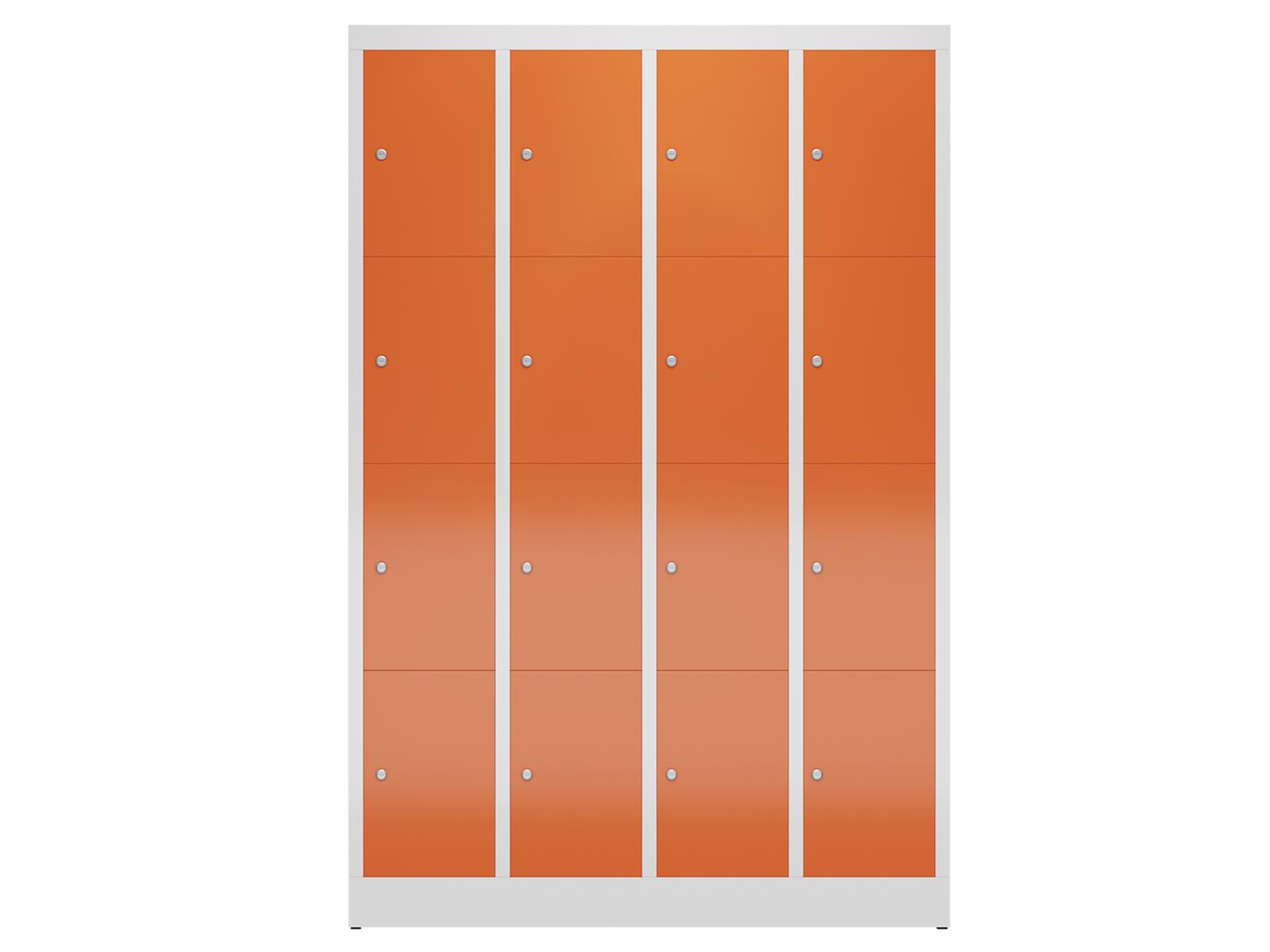 Schließfachschrank Serie Spindmax® Spind - 16 Fächer / 4 Abteil 300mm Abteilbreite