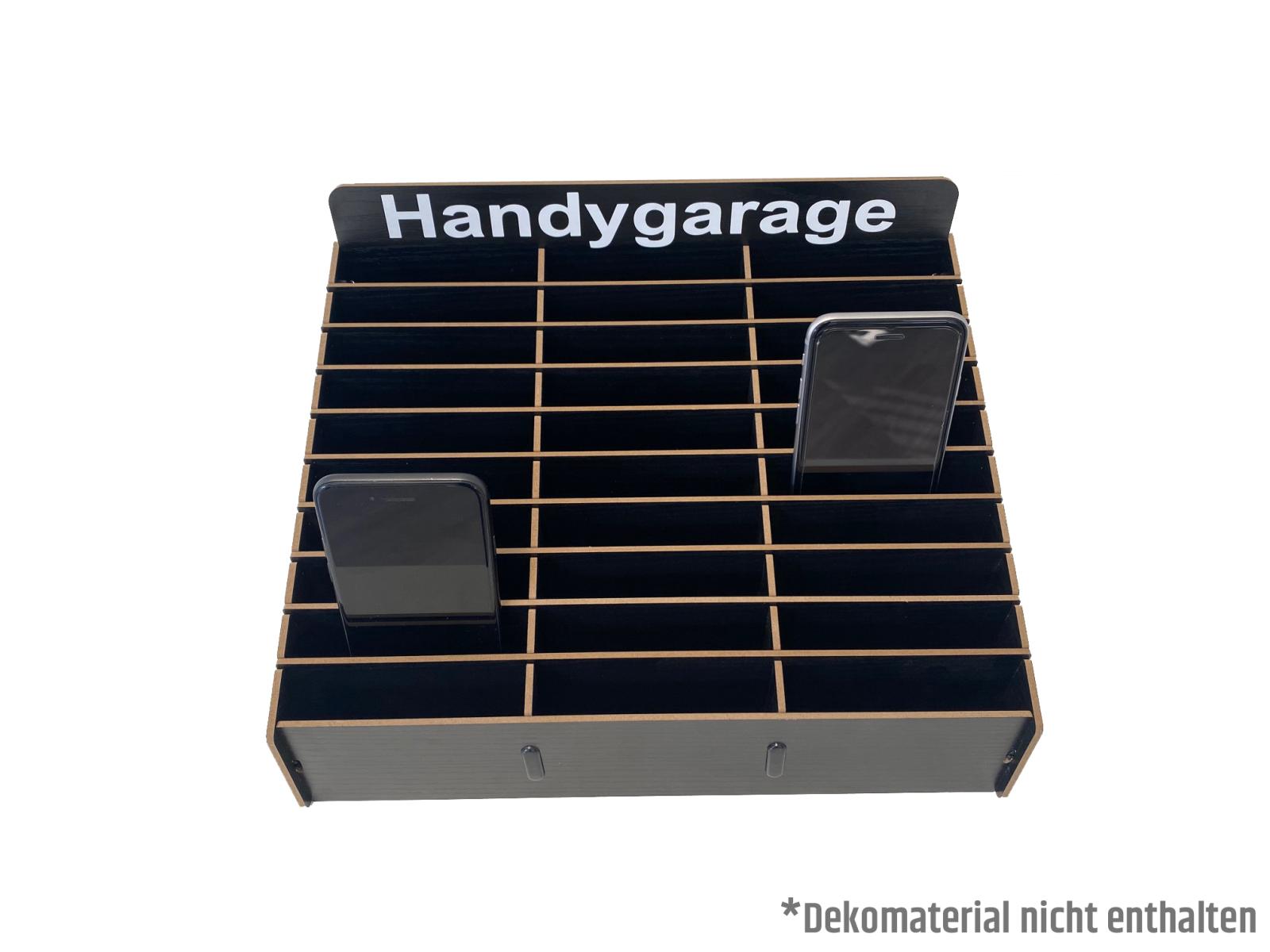 Handybox aus Holz mit 30 Fächern