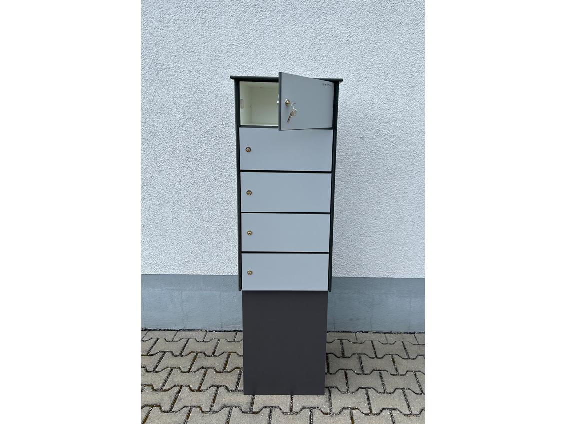 E-Bike Ladestation / Ladeschrank - 5 Ladeeinheiten