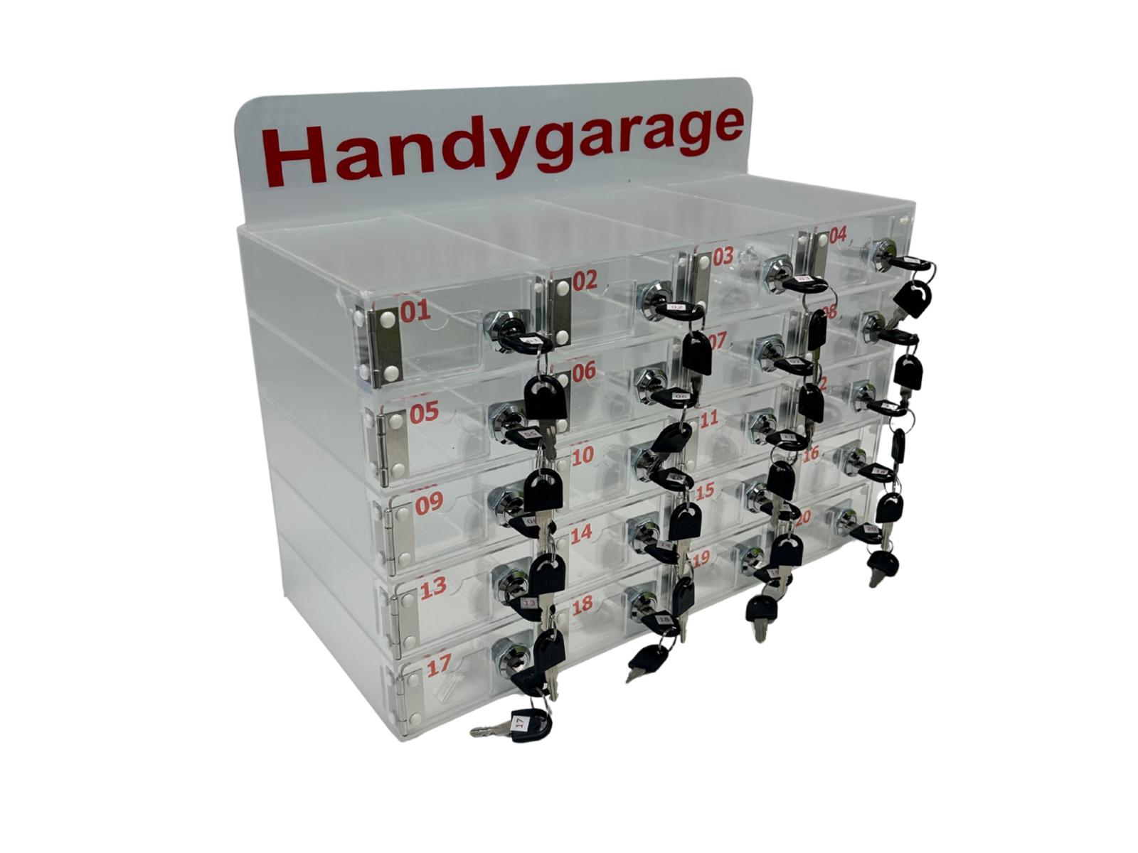 Handybox aus Acryl mit 20 Fächern