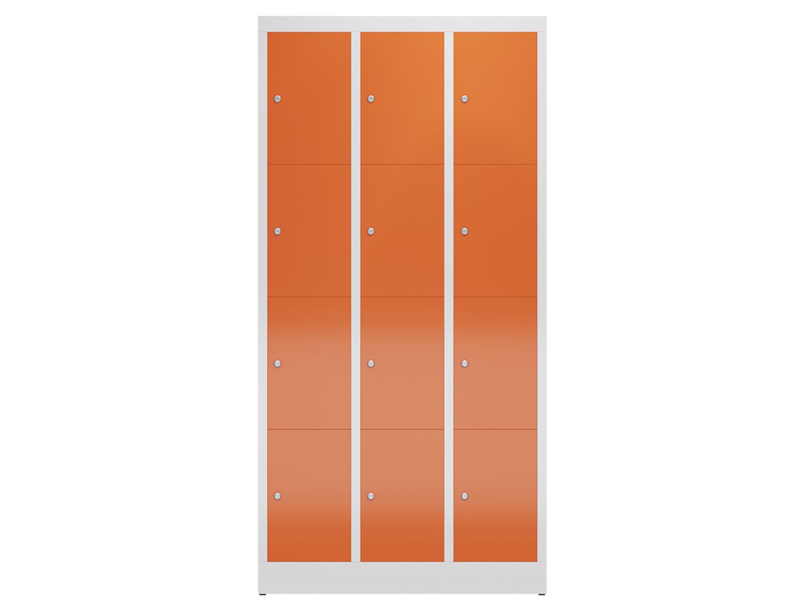 Schließfachschrank Serie Spindmax® Spind - 12 Fächer / 3 Abteil 300mm Abteilbreite