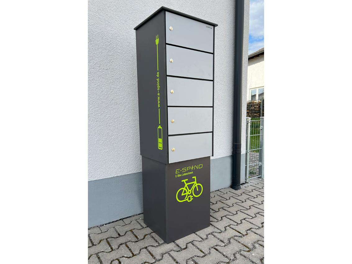 E-Bike Ladestation / Ladeschrank - 5 Ladeeinheiten