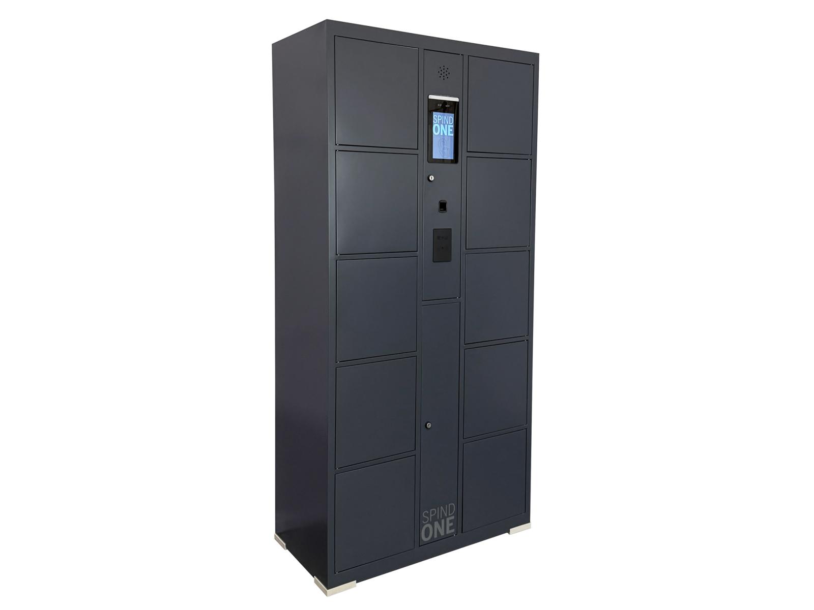 Schließfachschrank Serie Spind ONE - 10 Fächer / 2 Abteile mit 4 integrierten Schließmöglichkeiten