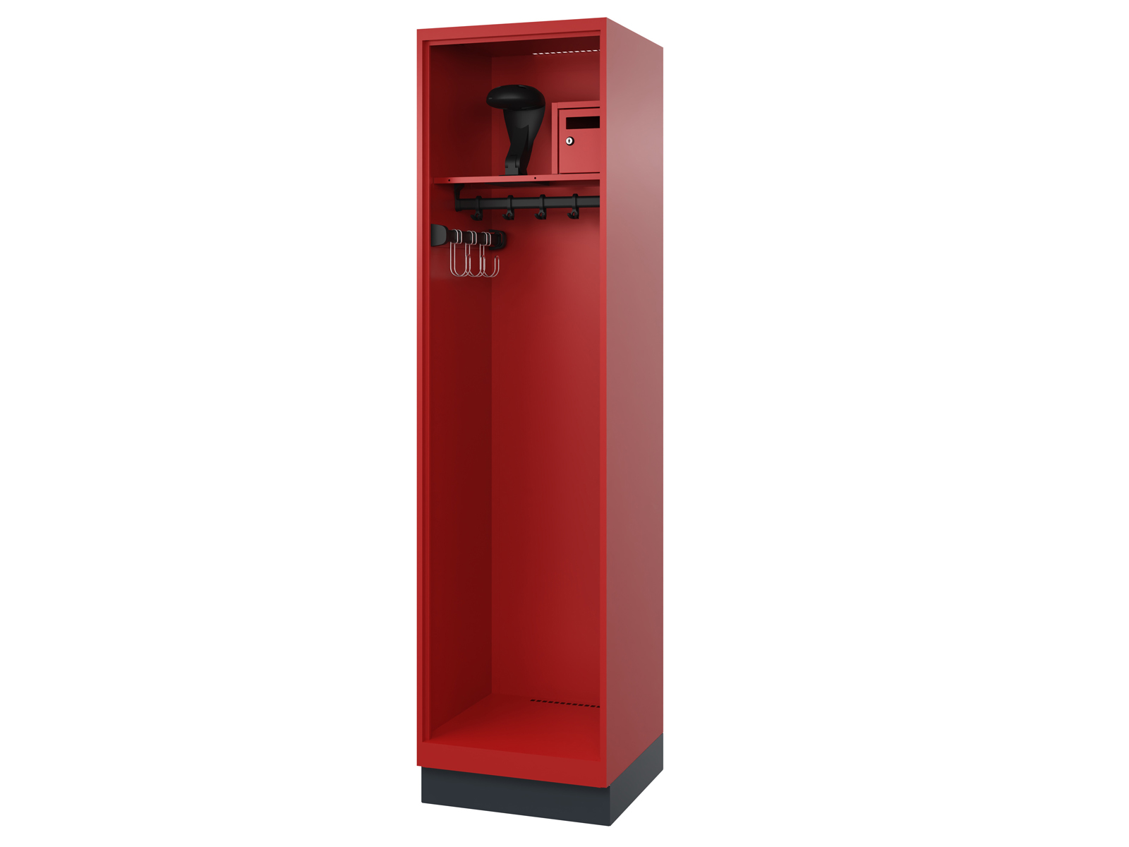 Feuerwehrspind Solid 1 Abteil - 600mm Tief